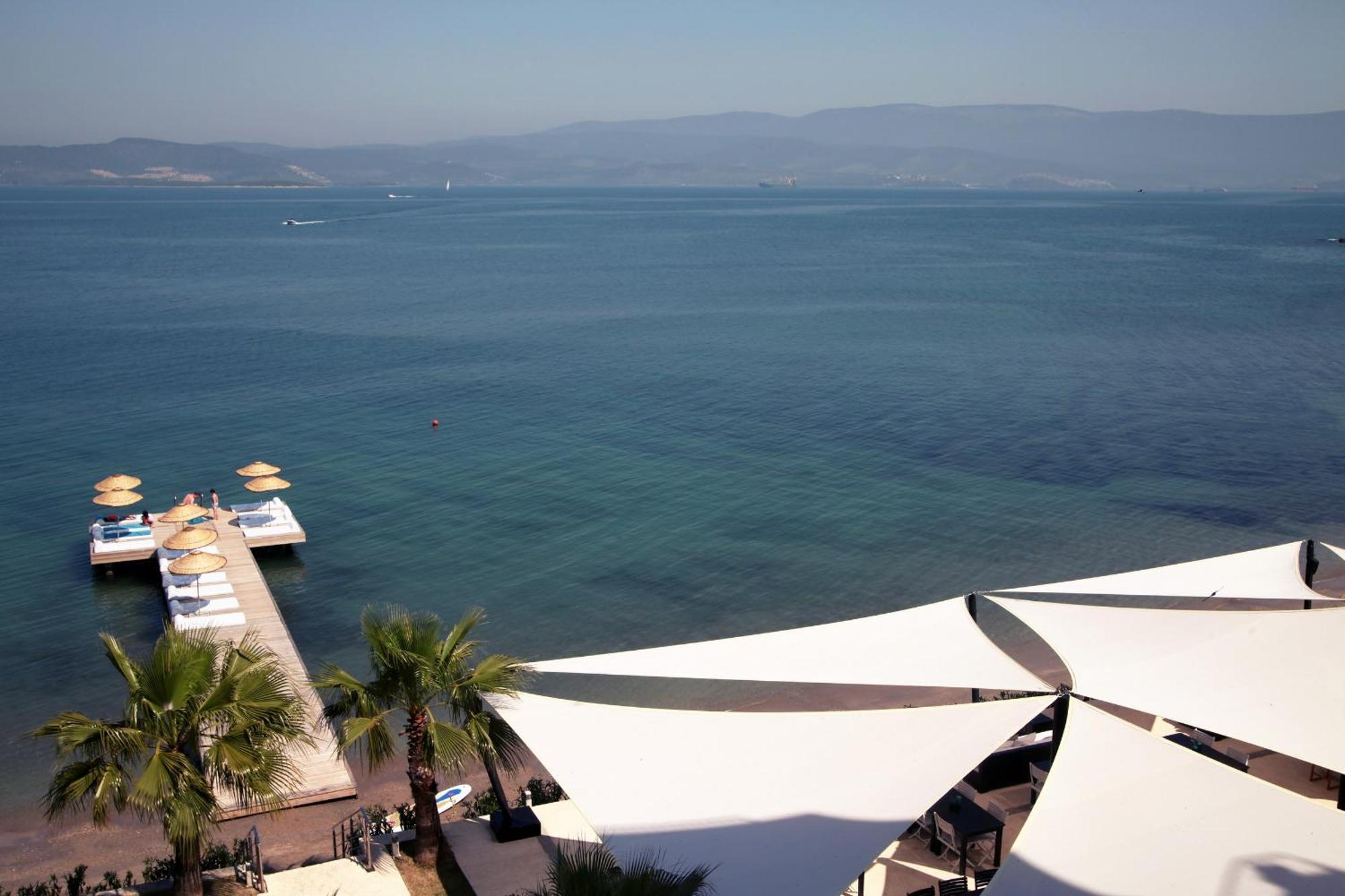 Med-Inn Hotel Gulluk Esterno foto