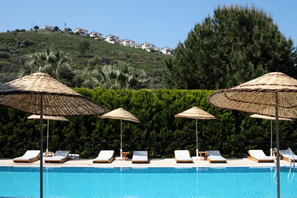 Med-Inn Hotel Gulluk Esterno foto